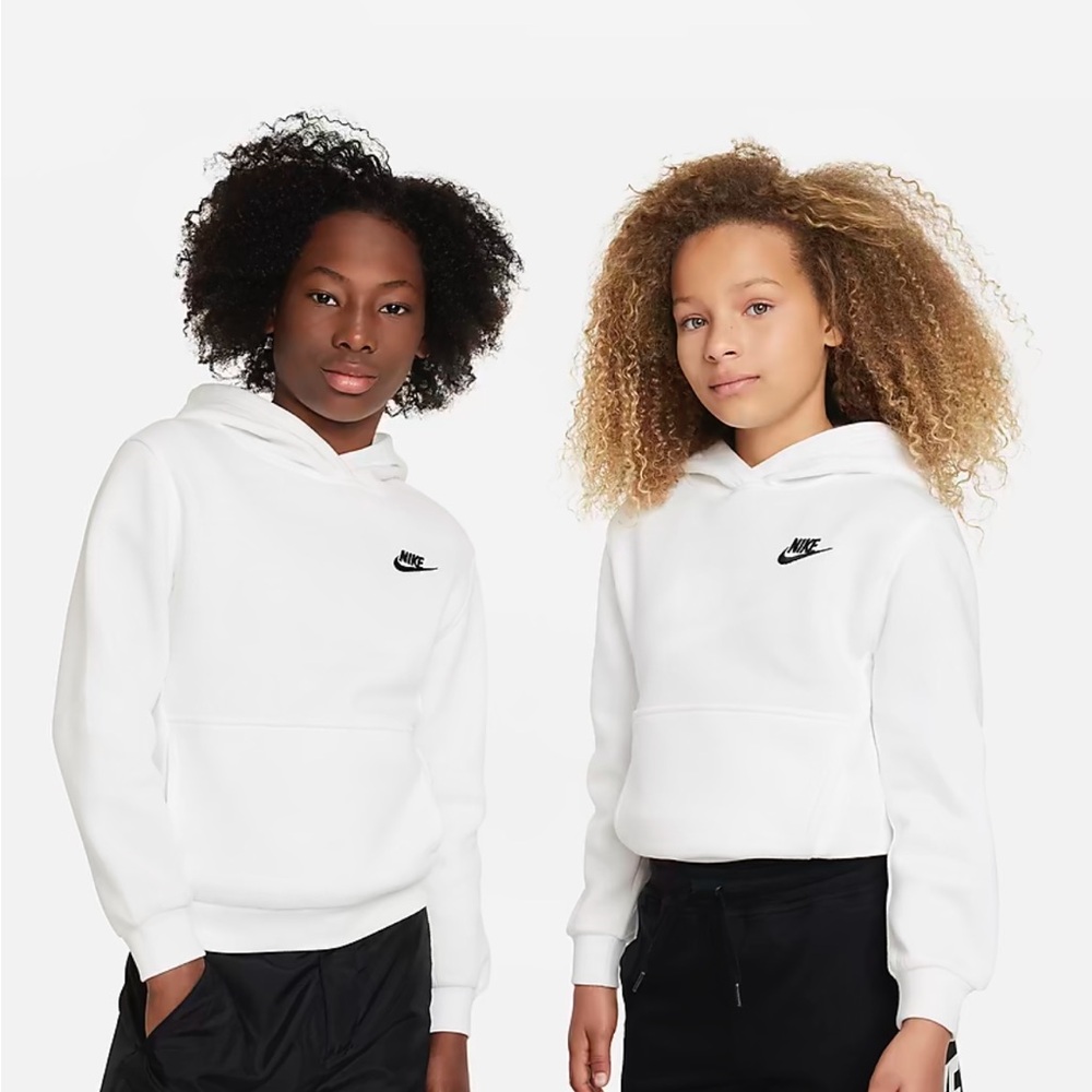Nike Sportwear Club Fleece Big Kids Pullover Hoodie Size Large